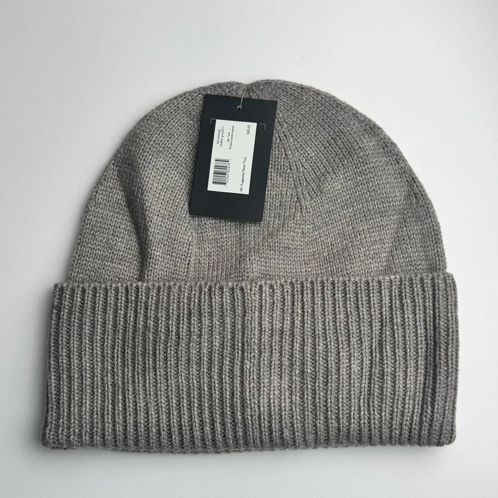 Kate Spade Gray Beanie with Black Logo